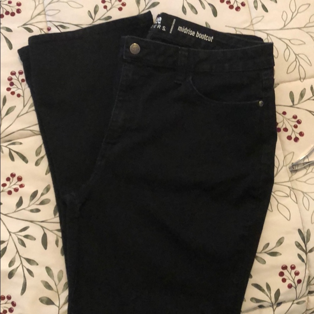 Lee Riders Midrise Bootcut Black Jeans 18P